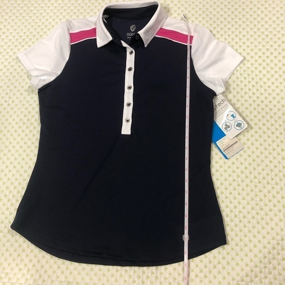 GG BLUE - WOMEN’S DYLAN SHORT SLEEVE ATHLETIC TOP COLOR BLOCK NWT - Picture 5 of 11